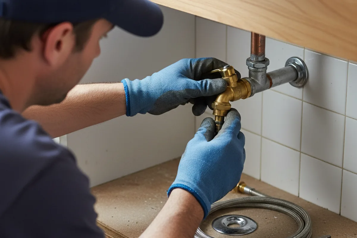 Shutoff valve and fitting work during Repiping in Tyrone